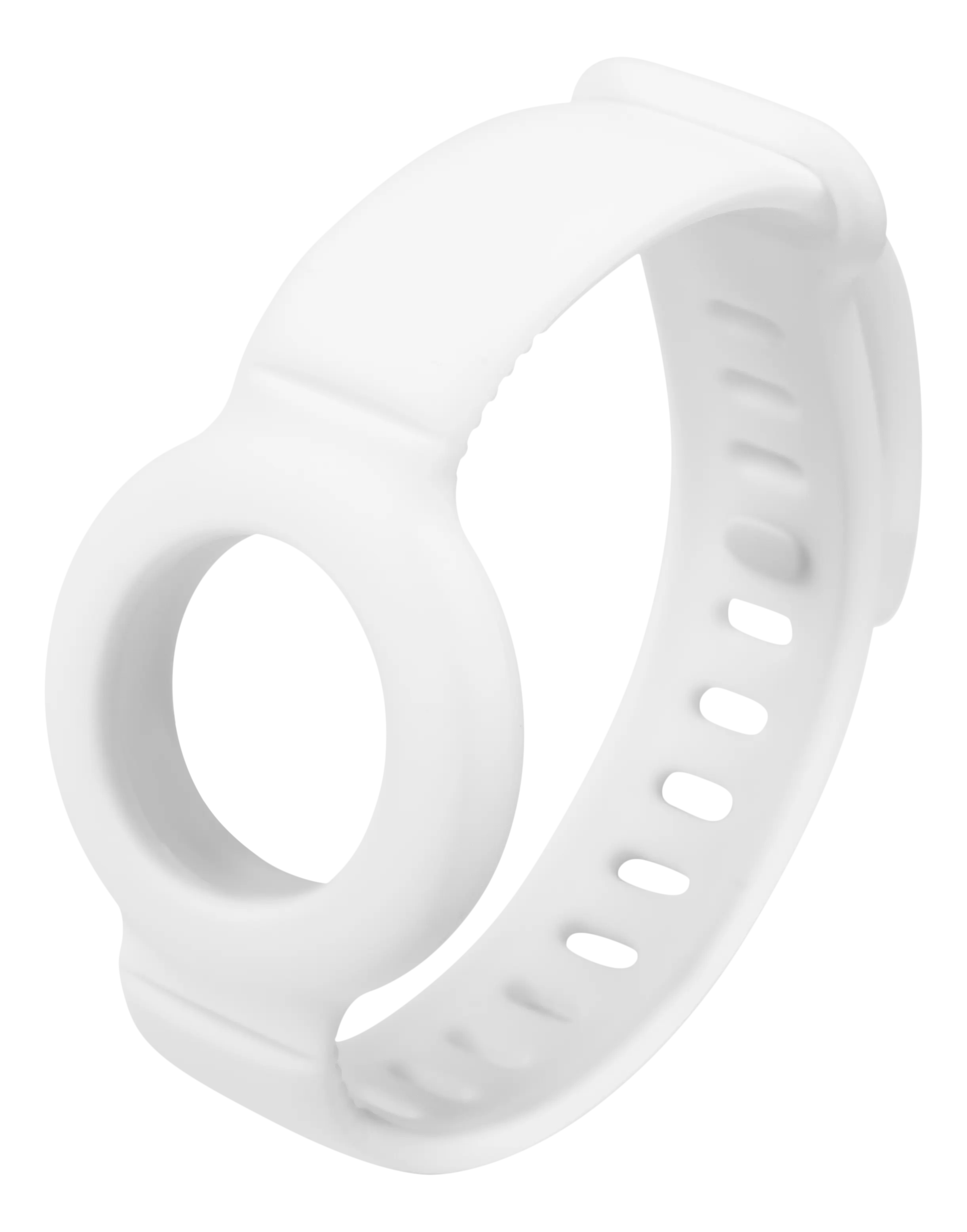 DELTACO Apple AirTag silicone wristband, white MCASE-TAG17