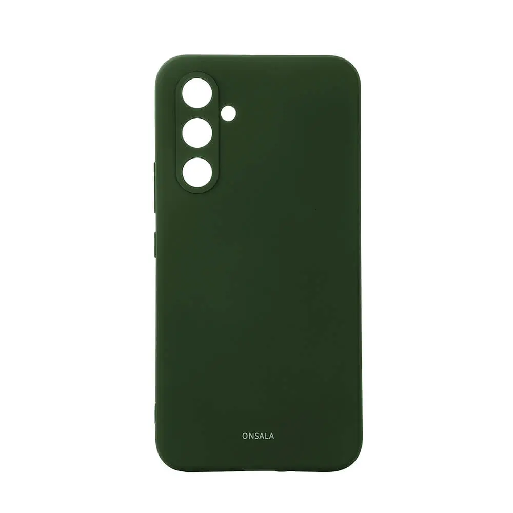 ONSALA Backcover Sil Touch Samsung A55 5G Olive Green 664221