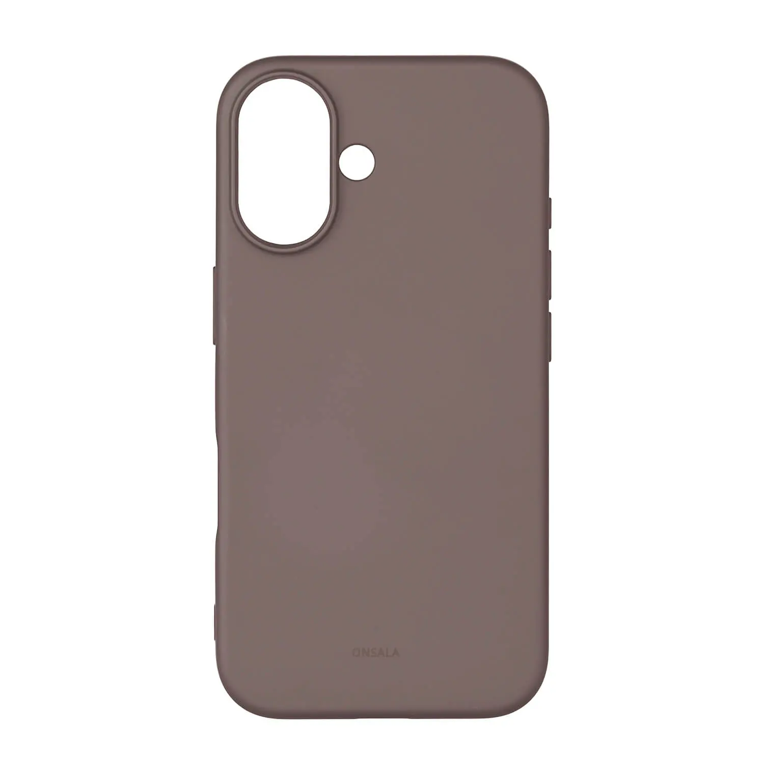 ONSALA Back Sil Touch Recycled MagSerie iPhone 16 Chocolate 664239