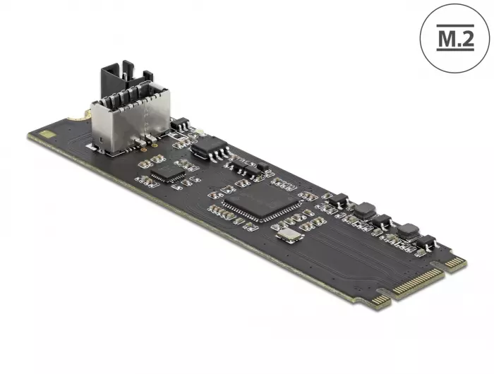 DELOCK Converter M.2 Key B M male to 1 x internal USB 3.2 Gen 2 key A 20 pin female Interfaceadapter 63330