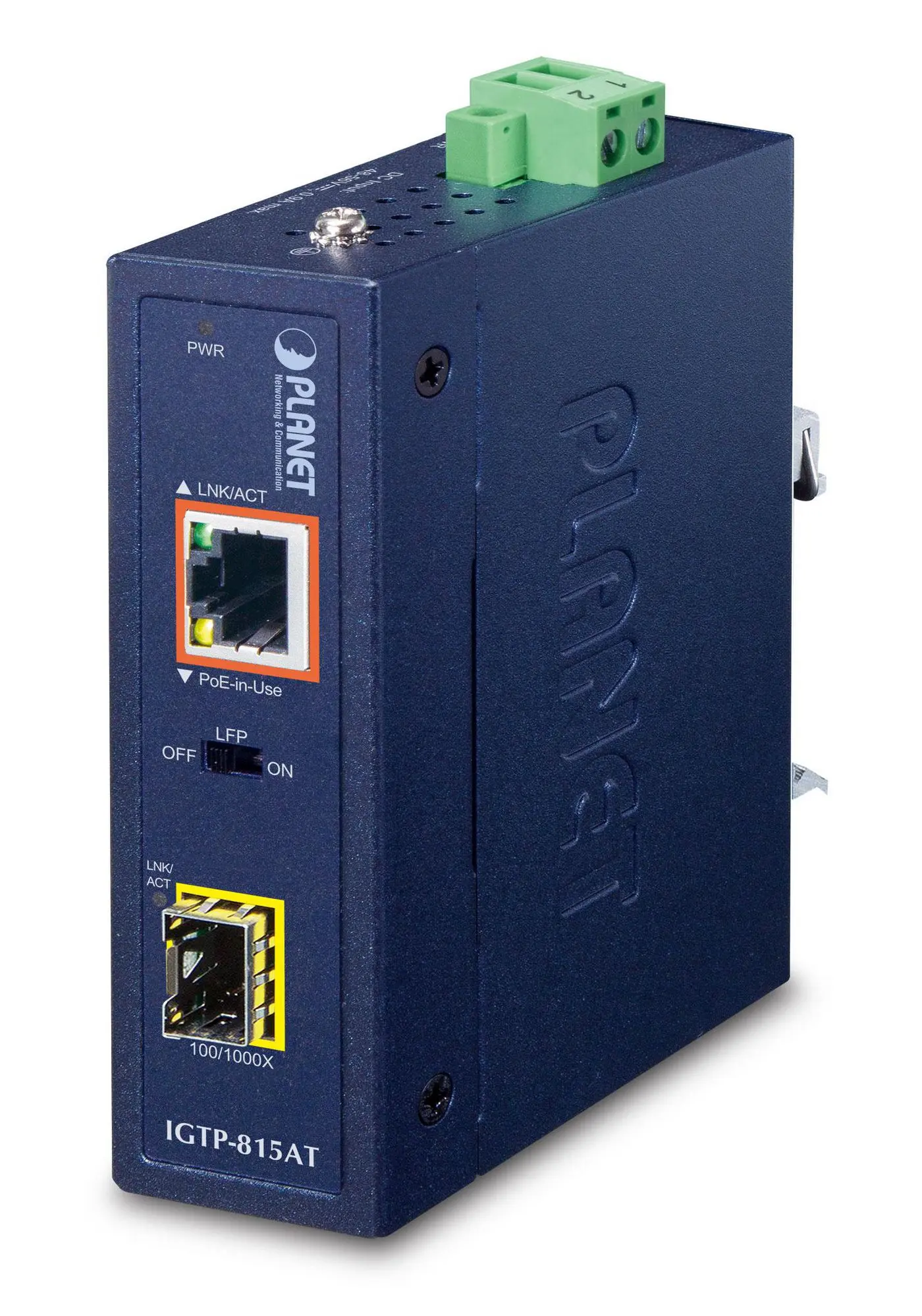 PLANET IP30 Compact size Industrial IGTP-815AT