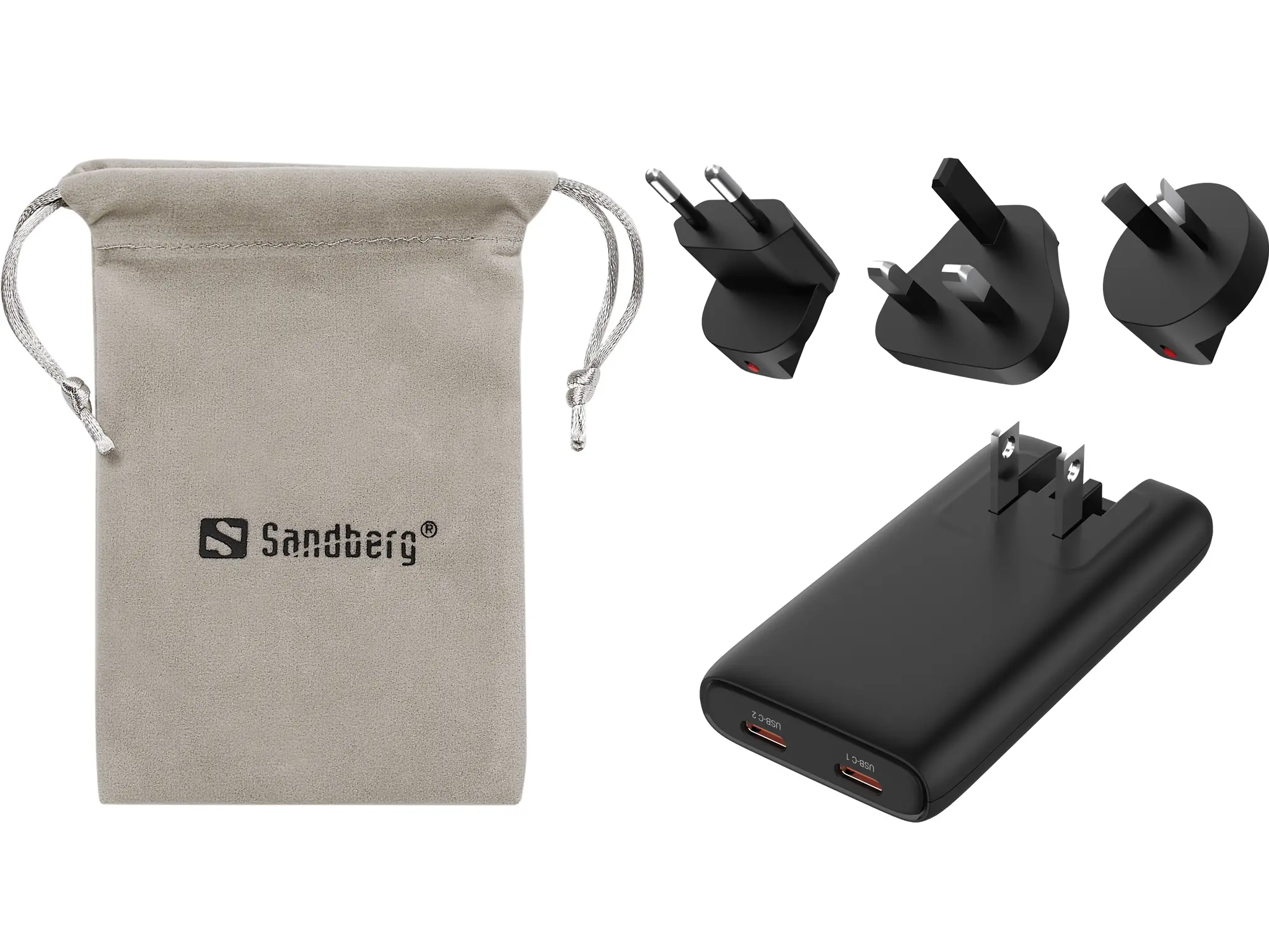 SANDBERG 4in1 TravelCharger 65W Black 441-77
