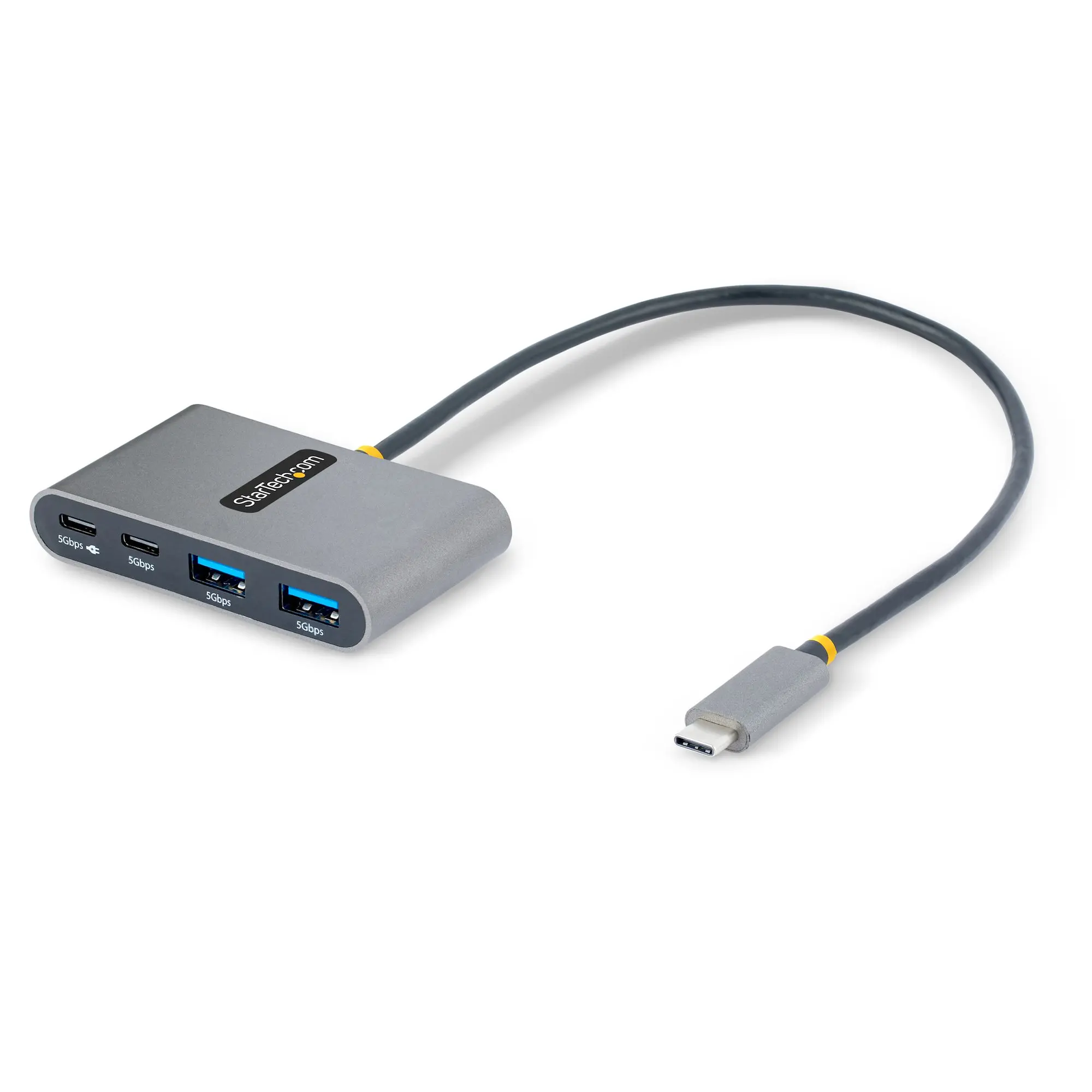 STARTECH 4-PORT USB-C HUB ADAPTER - USB PORTABLE HUB W/ USB-C CHARGING CTLR 5G2A2CPDB-USB-C-HUB