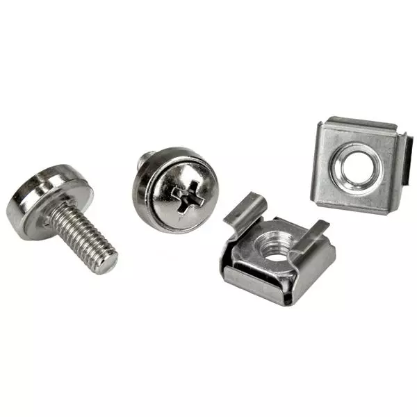 STARTECH 100 Pkg M5 Mounting Screws and Cage Nuts for Server Rack Cabinet CABSCREWM52