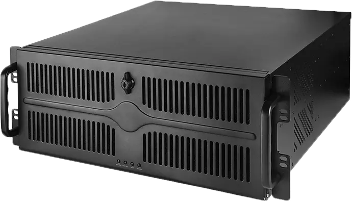 CHIEFTEC Rackmount 4U IPC Case, Short-Depth <500mm, ATX M/B UNC-409S-B-OP