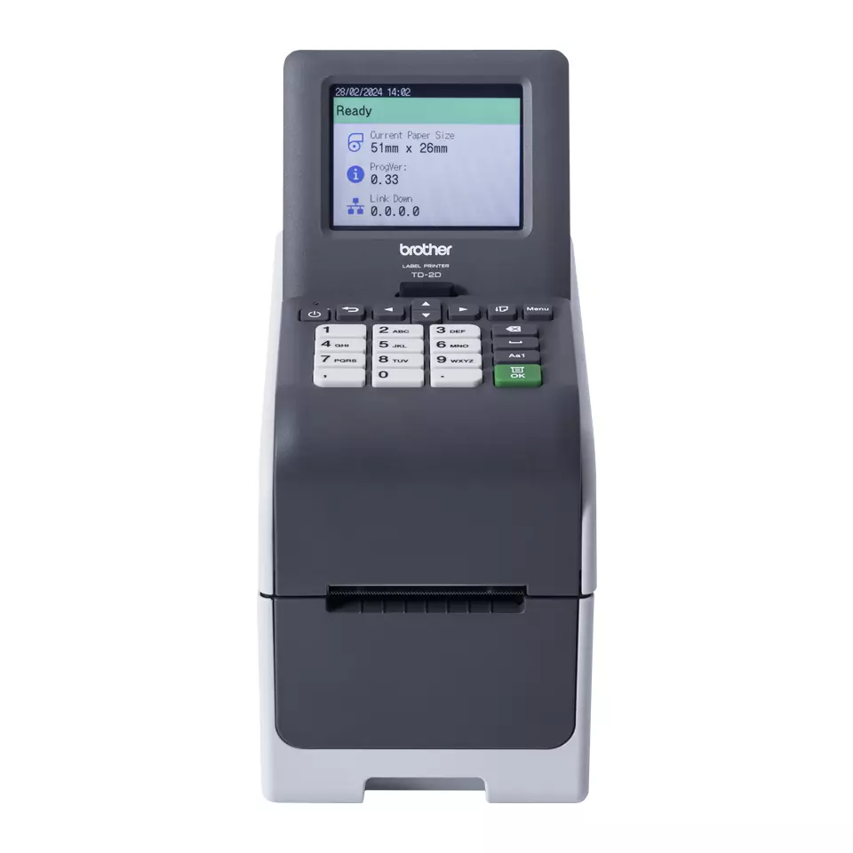 BROTHER 2INCH 203DPI DESKTOP PRINTER (USB/LAN/BATTERY OPTION/TOUCH SC PRNT TD2350DSA203Z1
