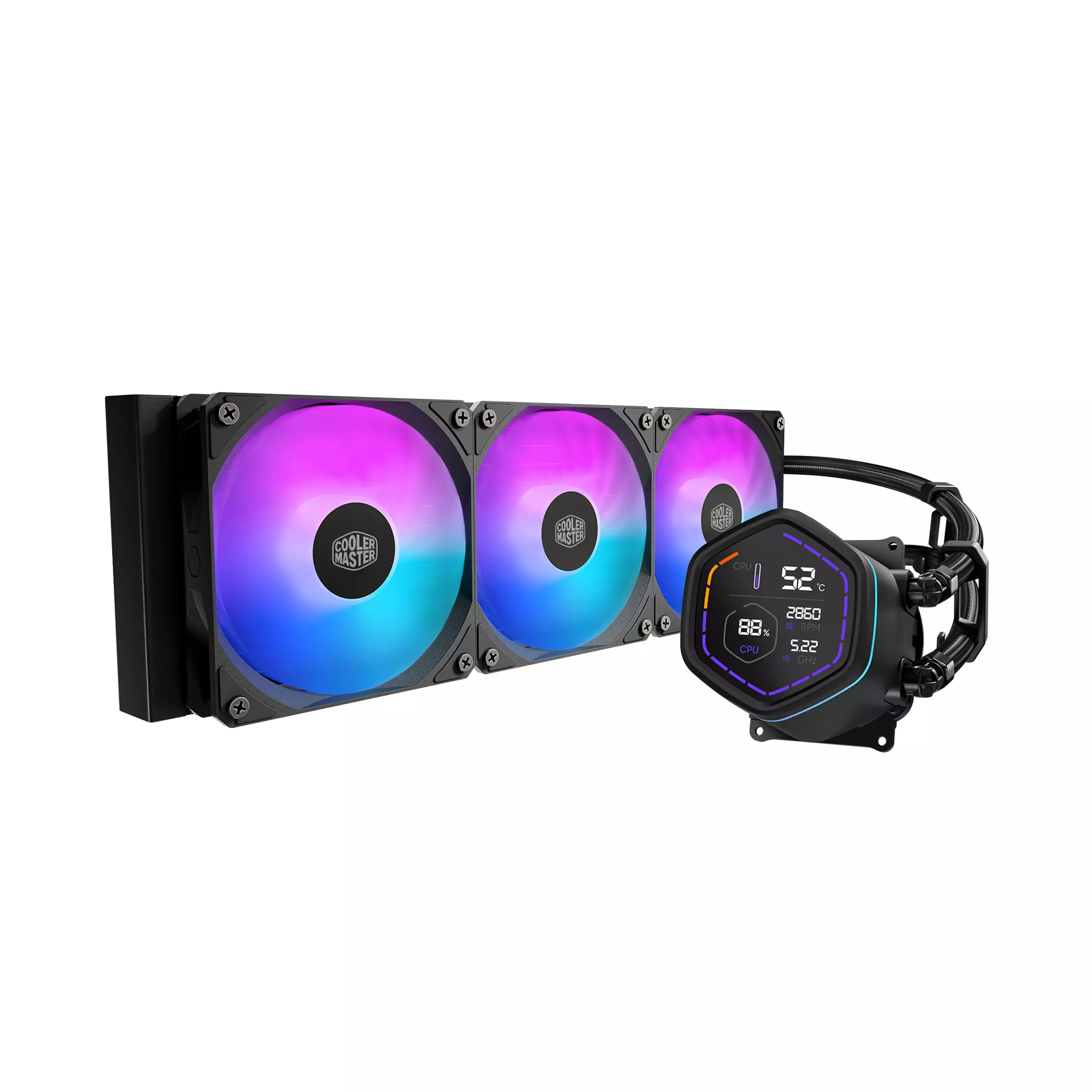 Cooler Master CM ML360 Core NEX Digital ARGB, Black MLX-D36M-A18PA-RD