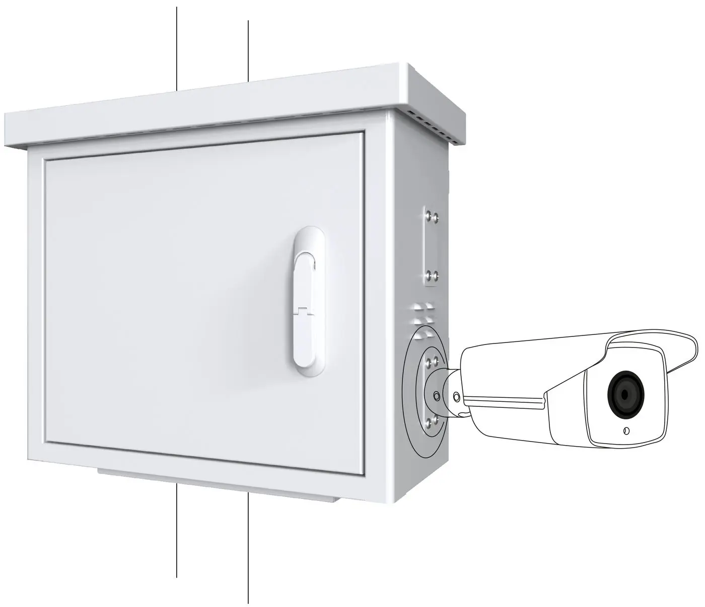 LANVIEW Midi Radius Pole Mounted CCTV RCCTV002