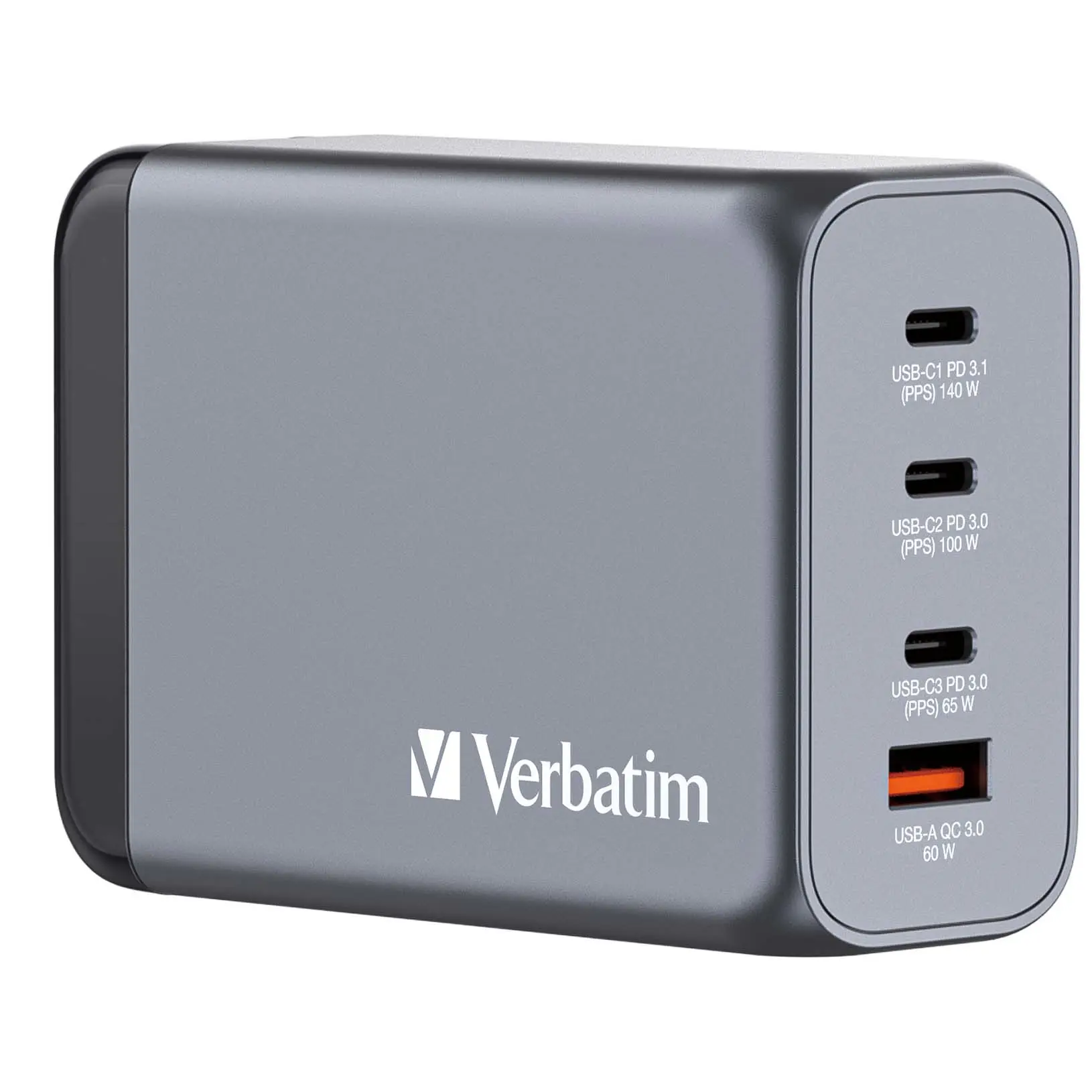 VERBATIM GNC-35 GaN Charger 240W with 1 x USB-C® PD 140W 32205