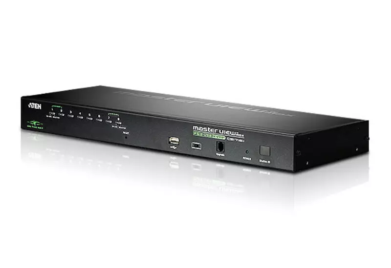 ATEN MasterView CS-1708i 8P, P/S2-USB 8-Port PS/2-USB KVM on the NET™ With 1 Local/Remote User Access CS1708I-AT-G