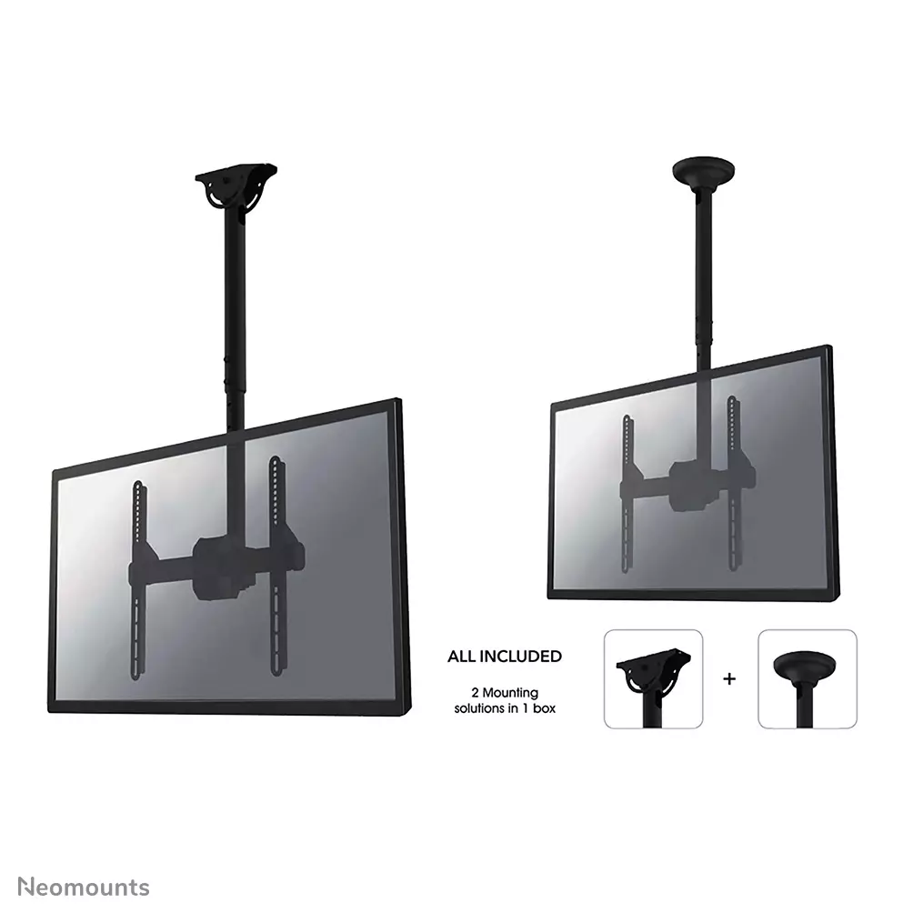 Neomounts by Newstar NEOMOUNTS TV/Monitor CeilingMount 32-60inch max 50kg VESA200/400 Full motion Tilt Rotate Swivel Adjustable 56-91cm black NM-C440BLACK