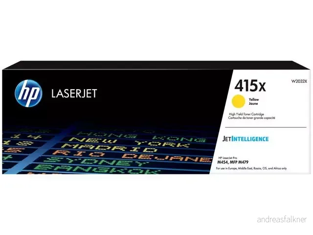 HP 415X Yellow LaserJet Toner Cartridge W2032X