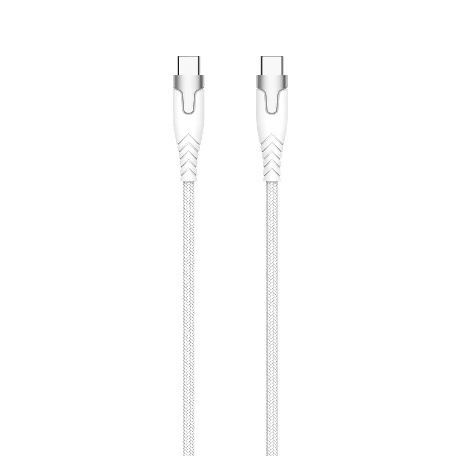 GEAR Kevlar cable PRO USB-C to USB-C 2.0 1.5m Kevlar cable with Metalhousing White 665145