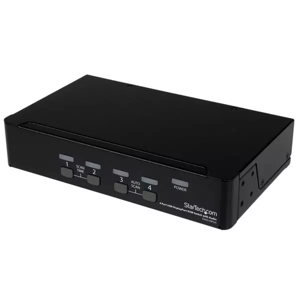 STARTECH 4 Port USB DisplayPort KVM Switch with Audio SV431DPUA