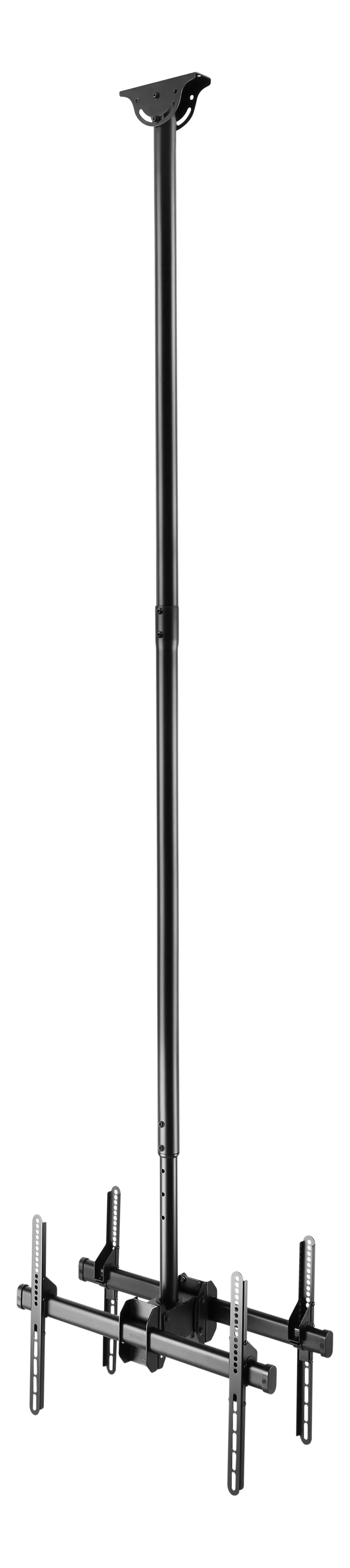 DELTACO Office Telescopic Double TV Ceiling, 2500mm-3000mm,45kg,37"-70" ARM-0405