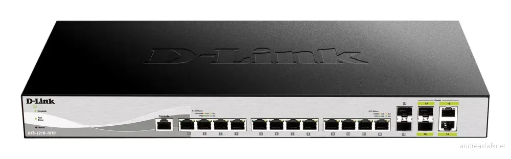 D-LINK 16 Port Switch 12x10G 2xSFP+ 2xCombo 10GBase-T/SFP+ ports DXS-1210-16TC/E