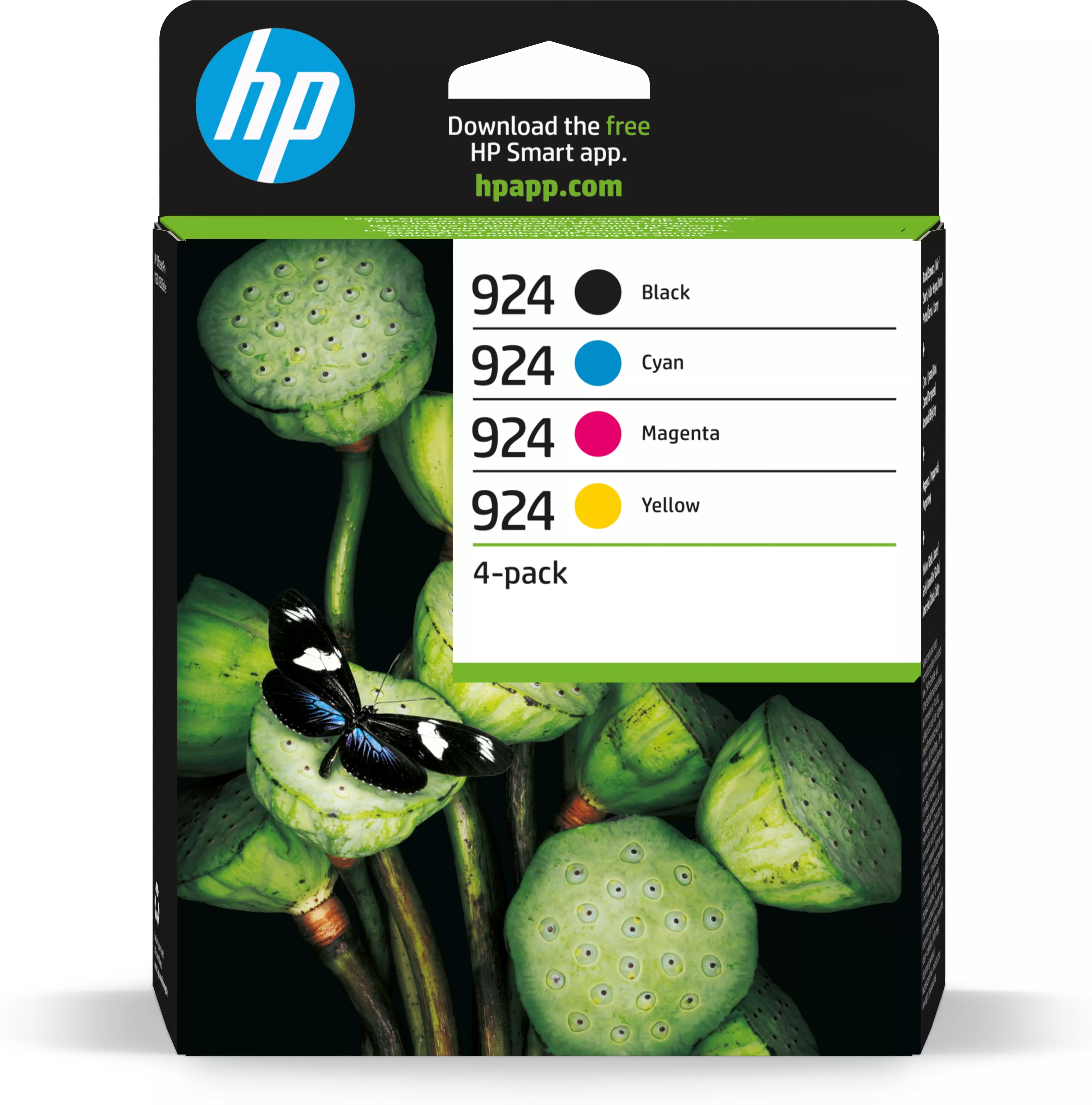 HP Ink/924 CMYK Original Ink CART 4-Pack 6C3Z1NE