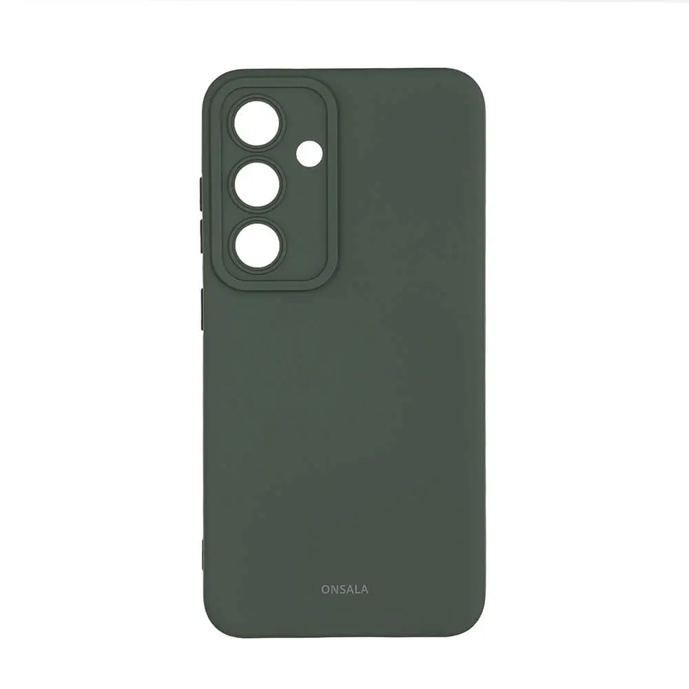 ONSALA Backcover Sil Touch Samsung S24 5G Olive Green 664211