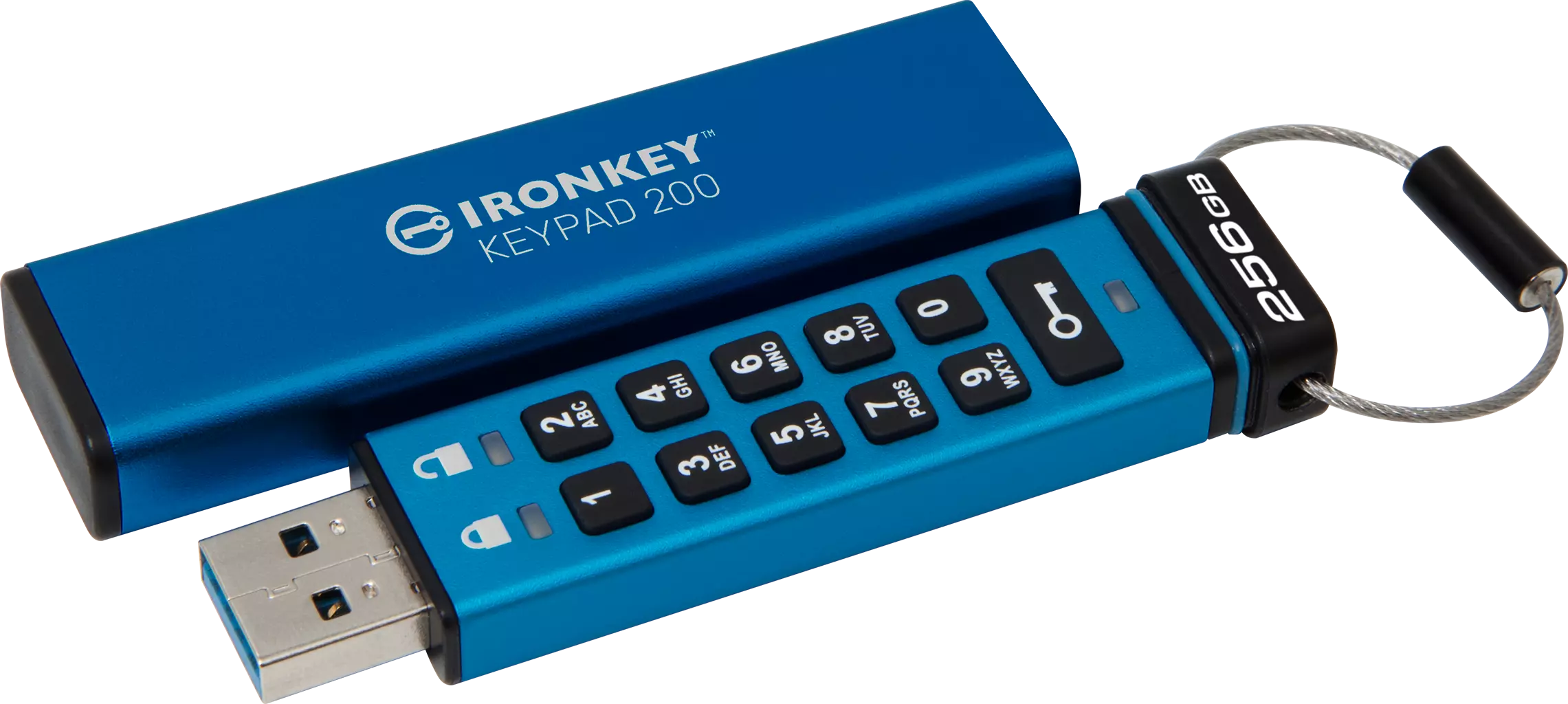 KINGSTON 256GB IronKey Keypad 200 FIPS 140-3 Lvl 3 Pending AES-256 Encrypted IKKP200/256GB