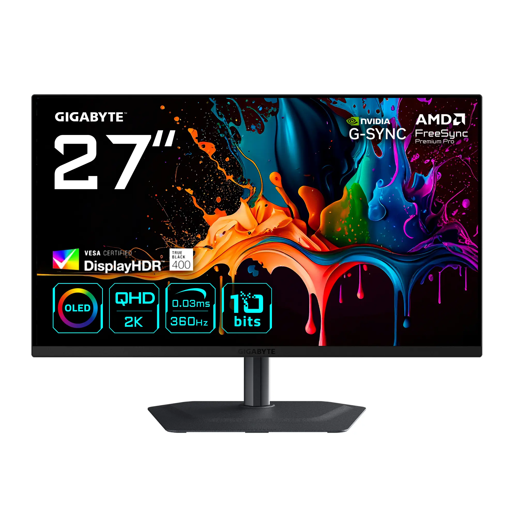 GIGABYTE (27") Oled Qhd Gaming Monitor MO27Q3