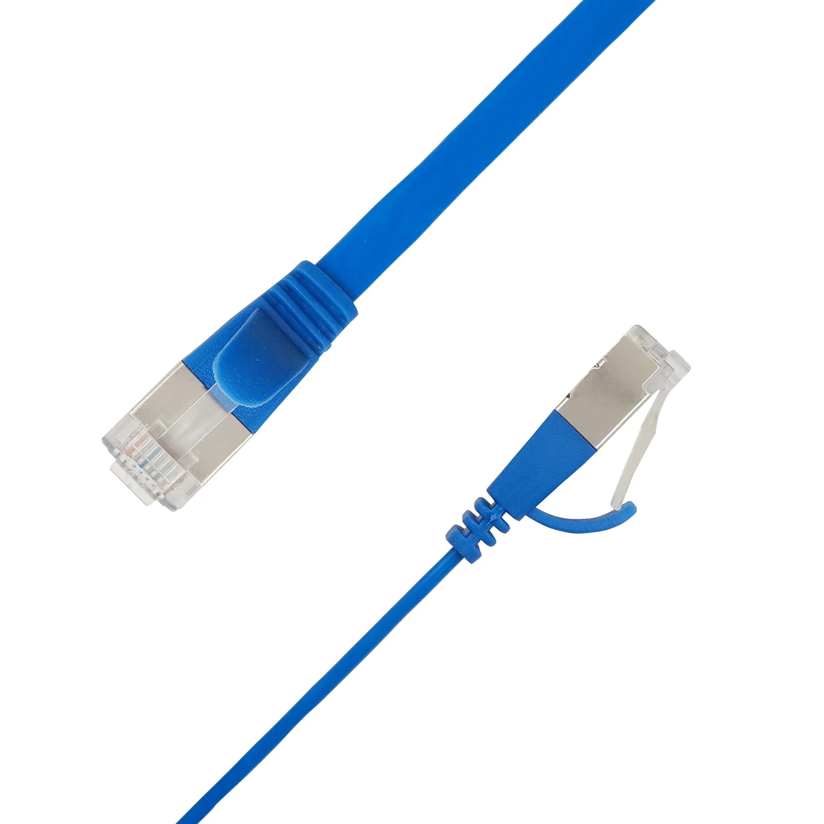 LinkIT Flat U/FTP Cat6A Blue 2m AWG STP-FL6A-00200-BL