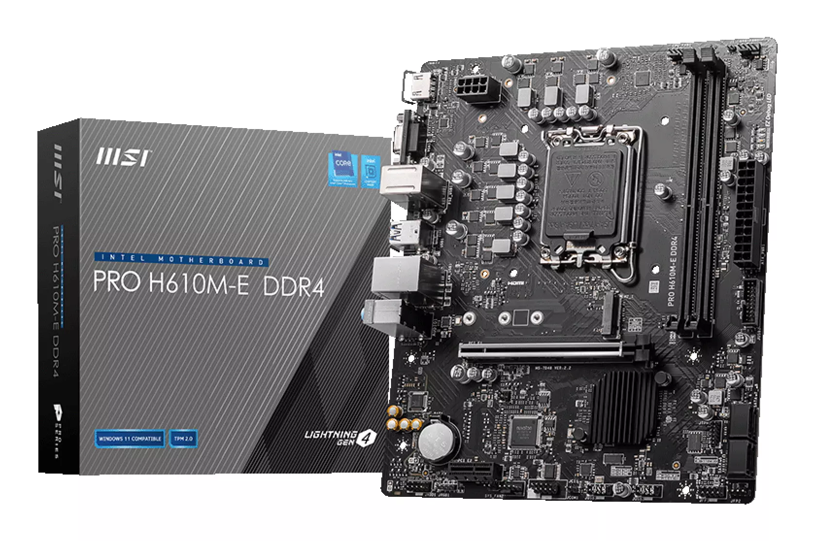 MSI PRO H610M-E DDR4 LGA 1700 1xHDMI PRO H610M-E DDR4