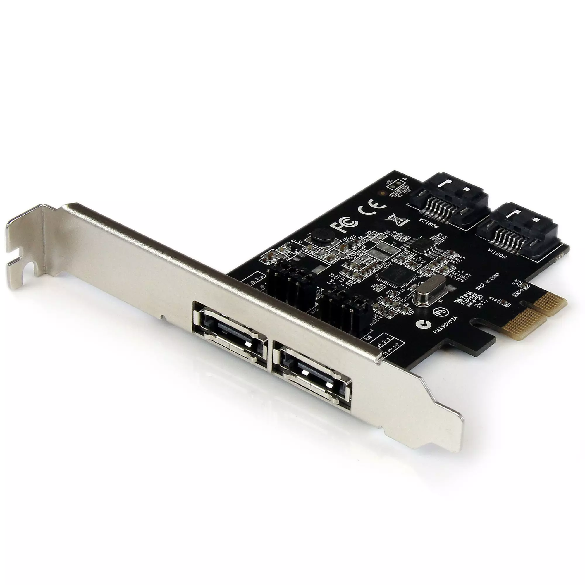 STARTECH 2x eSATA + 2x SATA III 6 Gbps PCI Express Controller Card PEXESAT322I