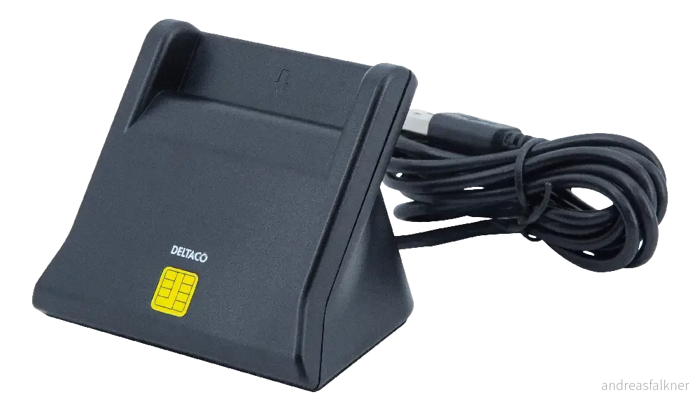 DELTACO UCR-156 Smart card reader, USB, black UCR-156