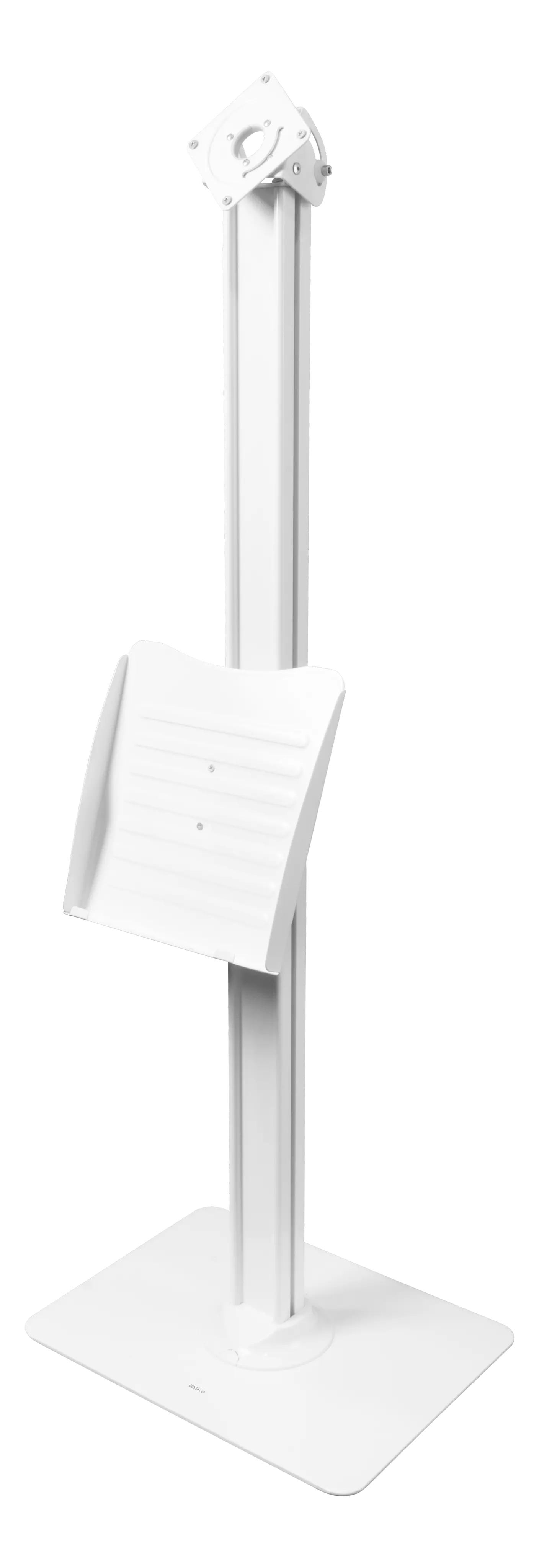 DELTACO Office Floor stand with brochure stand VESA 75x75, 100x100 White ARM-0512