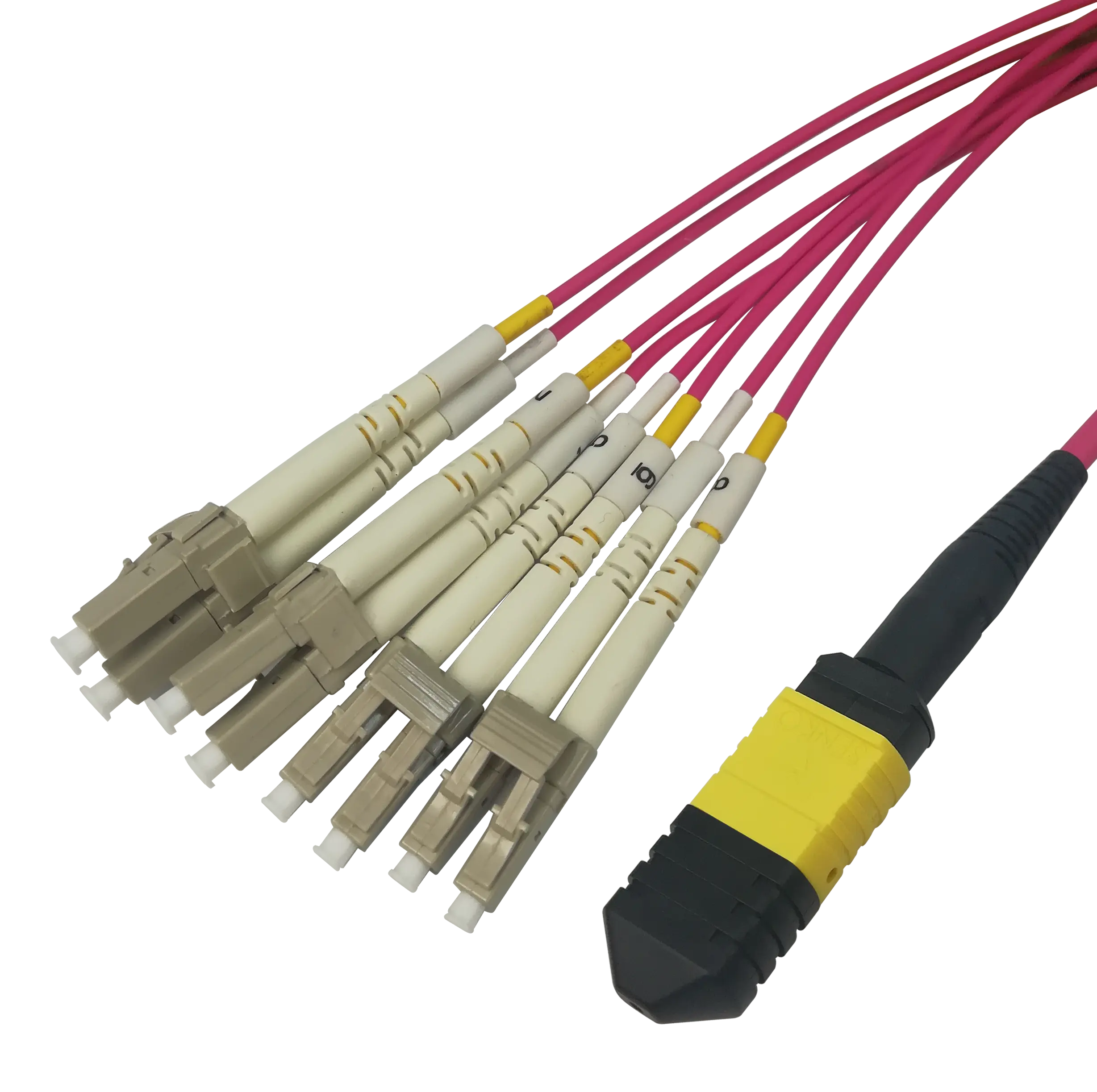 DELTACO MPO12-LC fan out fiber cable, UPC, OM4, 3m MPO12LC-43