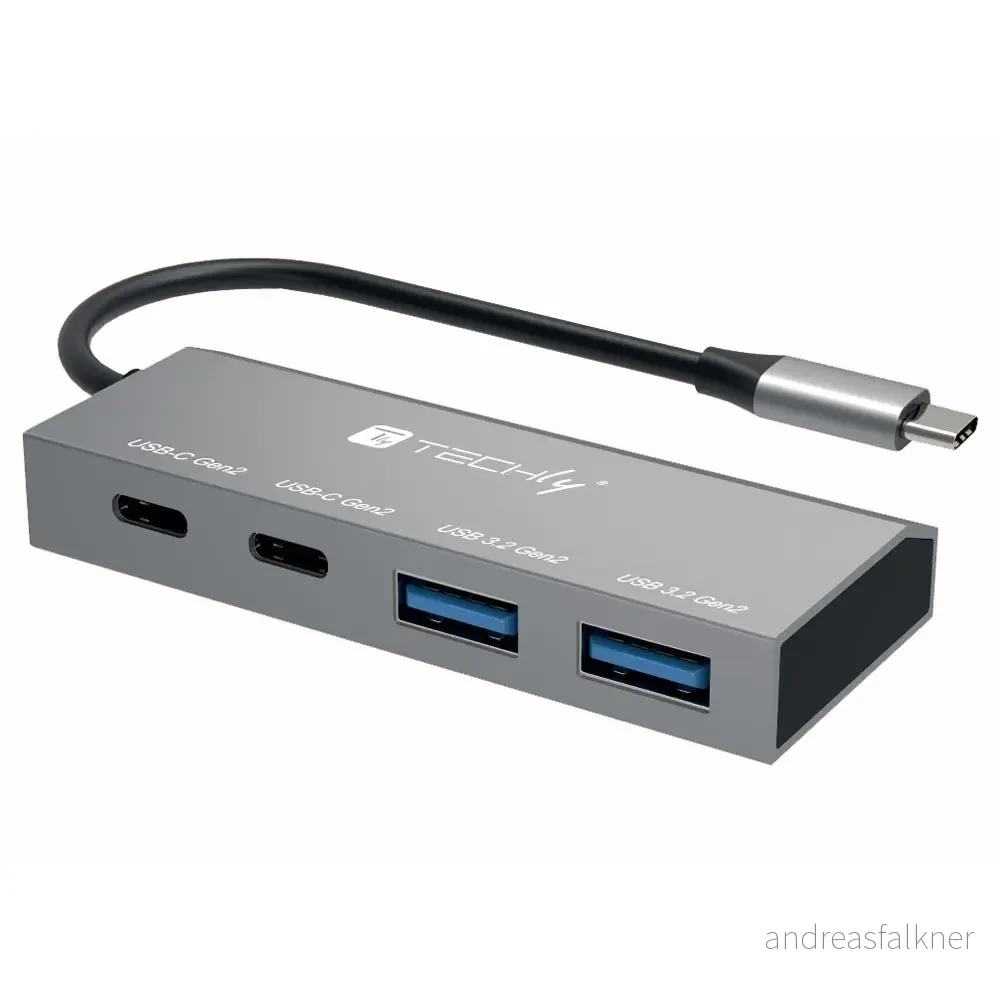 TECHLY 125 G2 - Keyboard - 100% - IUSB32C-HUB4AC2