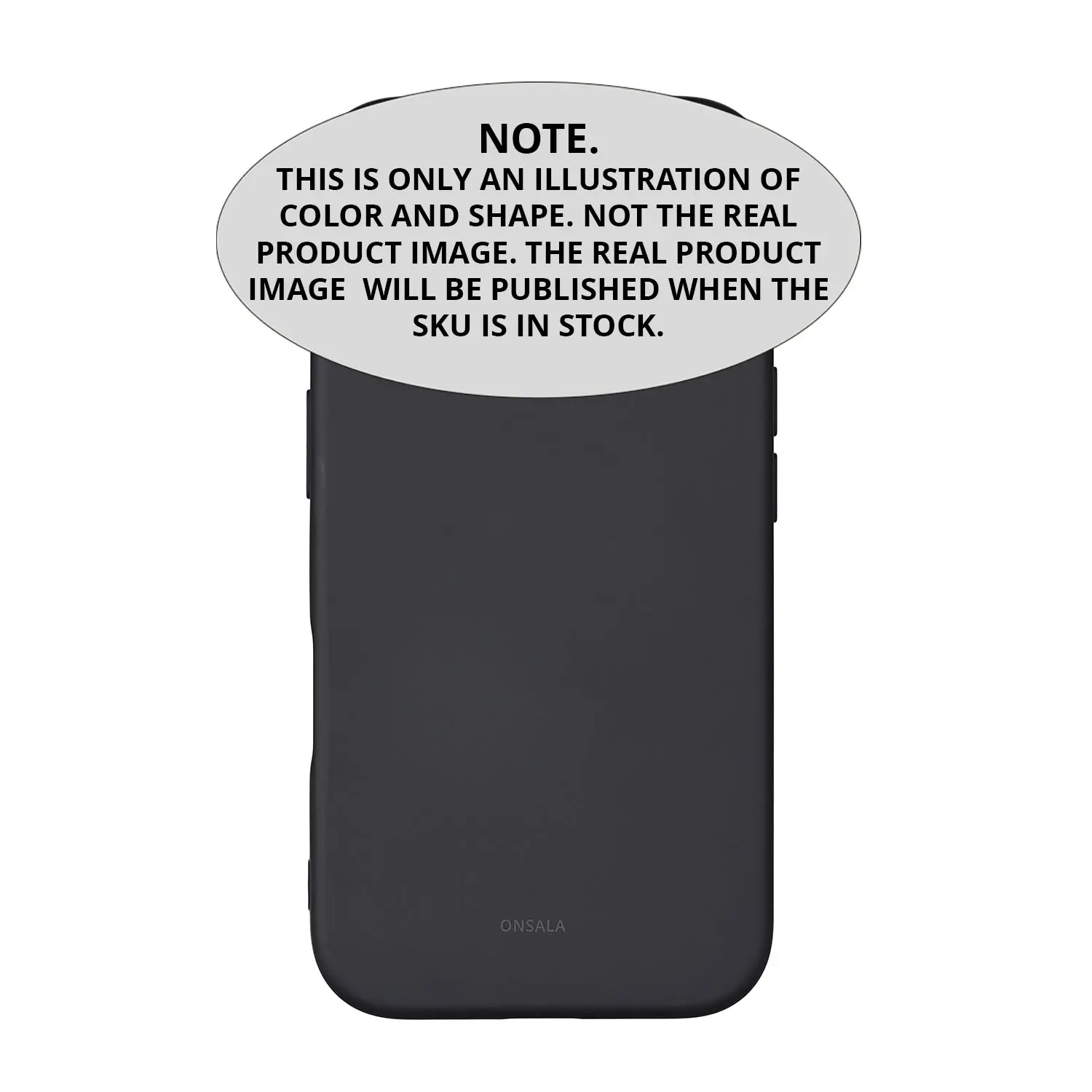 ONSALA Back Sil Touch Recycled MagSerie iPhone SE 4 2025 Black 664273