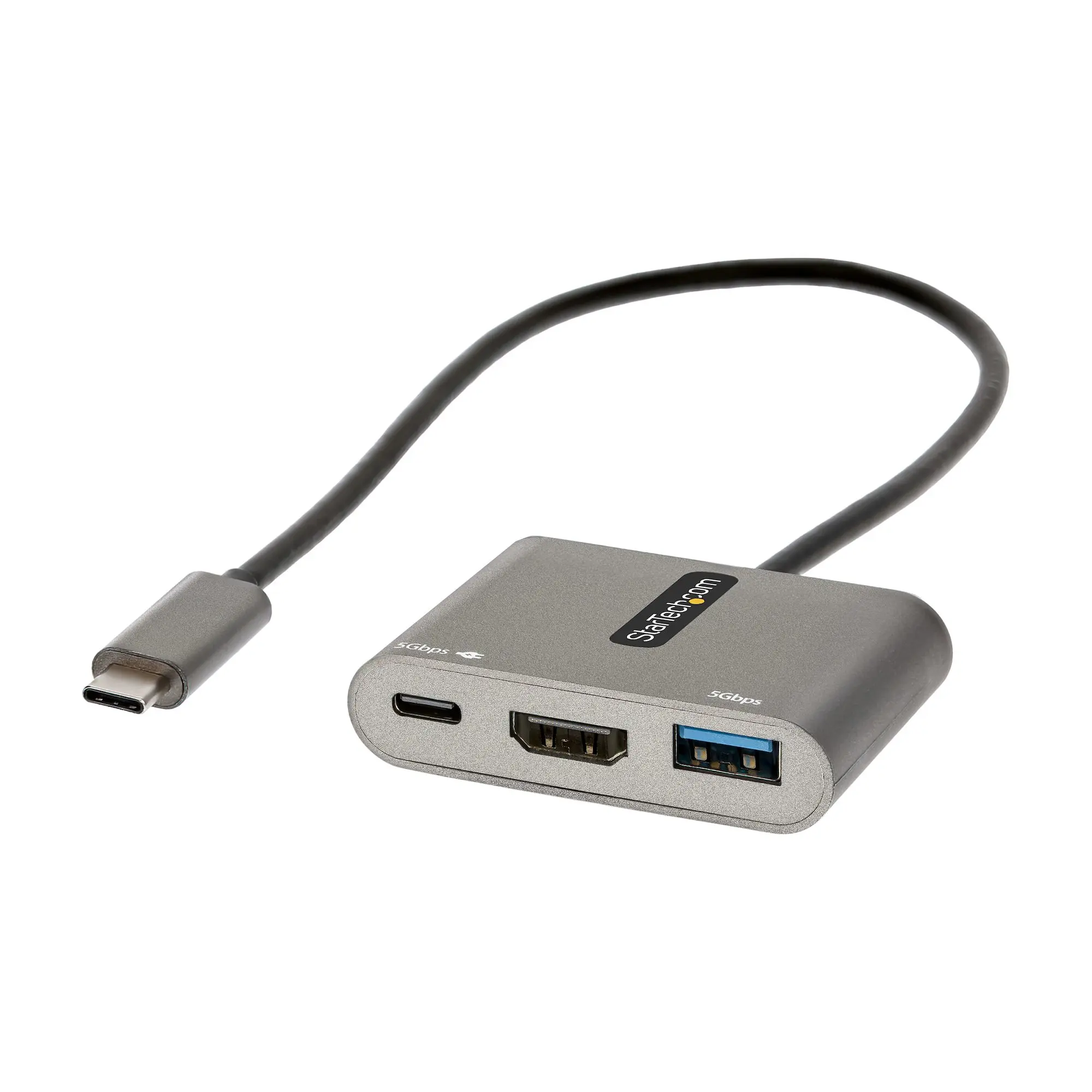 STARTECH USB C MULTIPORT ADAPTER USB-C TO HDMI 4K PD 3.0 USB 3.0 HUB CABL CDP2HDUACP2