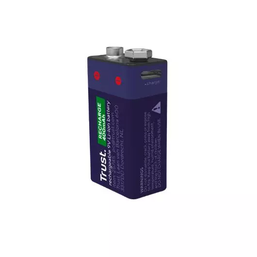 TRUST Batteri TRUST USB-C Oppladbare 9V 25745