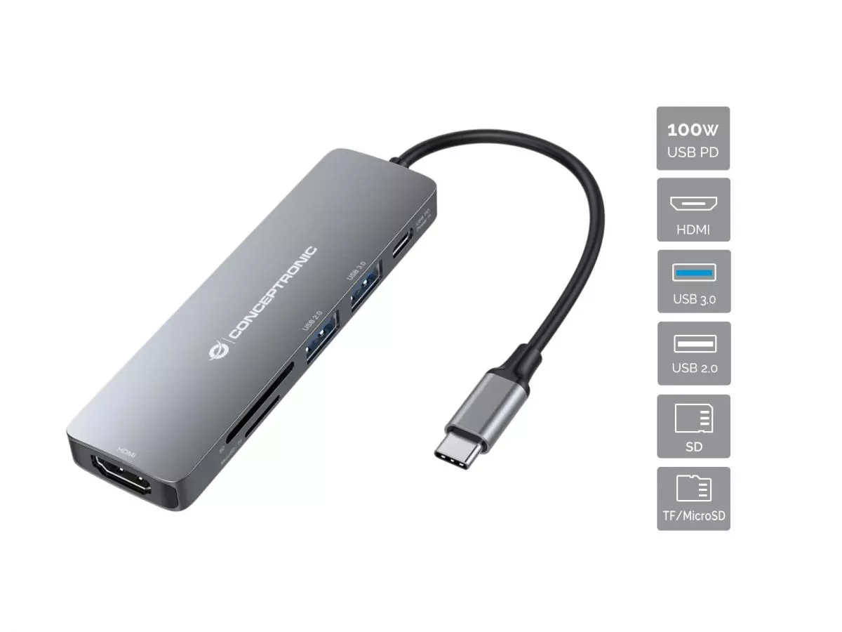 CONCEPTRONIC Donn 6-In-1 Multifunctional DONN11G