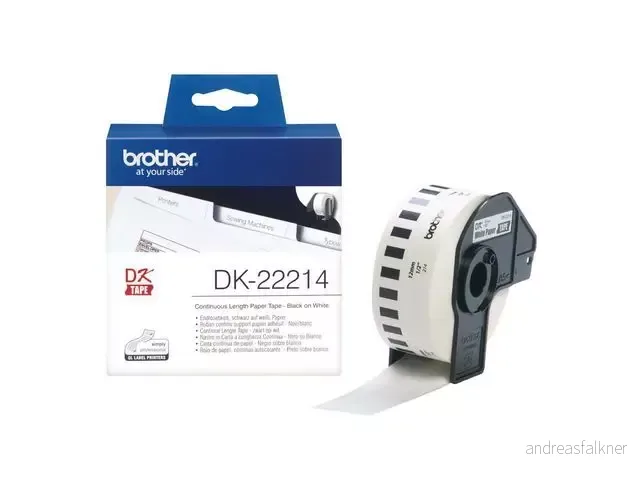BROTHER DK tape l›pende plast 12mmx30m DK22214
