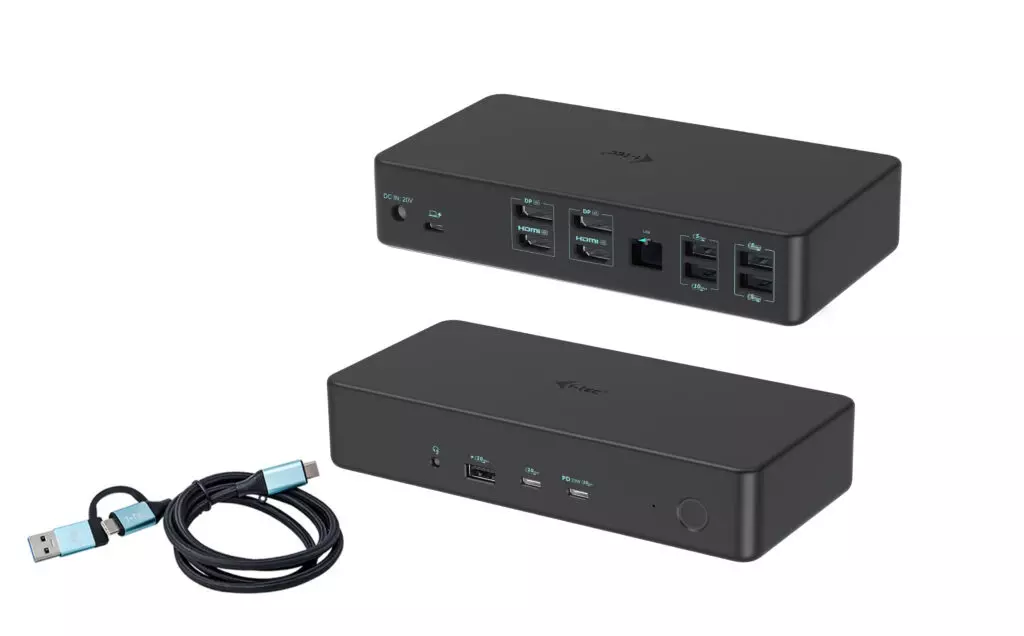 I-TEC USB 3.0/USB-C/TB 3 PRO DUAL 4K DISPLAY DOCKING STATION GEN2 PD ACCS CADUAL4KDOCKPD2