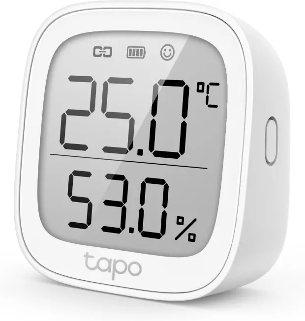 TP-LINK Smart Temperature and Humidity Monitor 868MHz Battery Powered 2xAAA 2.7inch E-ink display TAPO T315