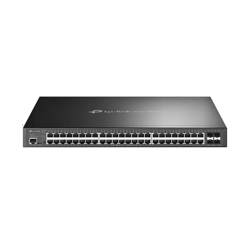 TP-LINK JetStream 48-Port Gigabit and 4-Port 10GE SFP+ L2+ Managed Switch with 48-Port PoE+ SG3452XP