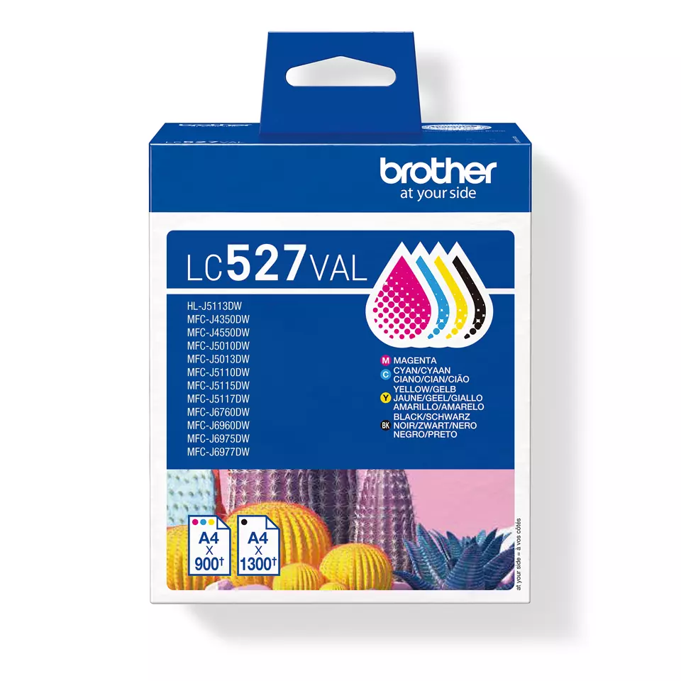 BROTHER LC527VAL Value pack CMYK, up to 1 x 1 300 + 3 x 900 pages LC527VAL