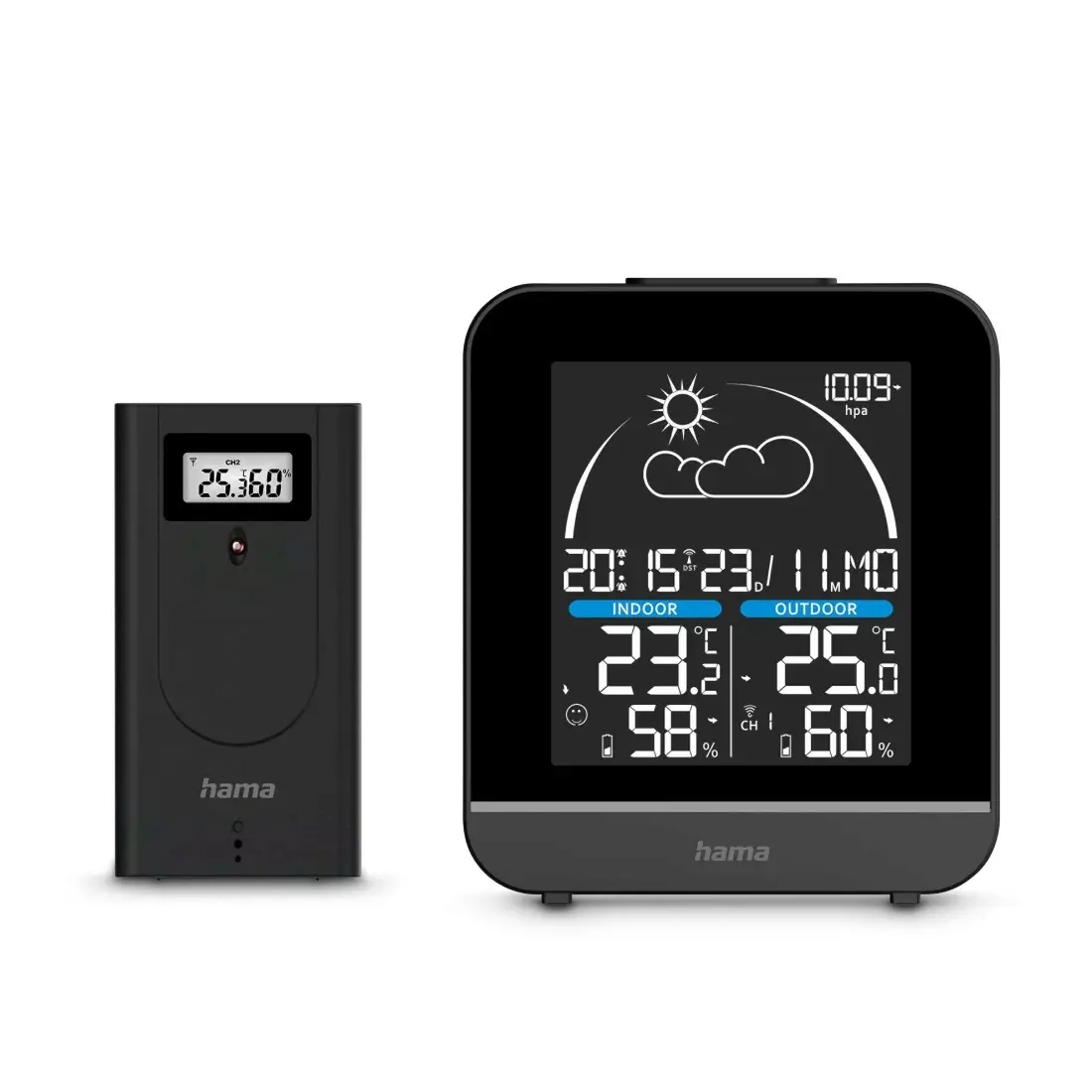 HAMA Weather Station La Gomera Black 00222218