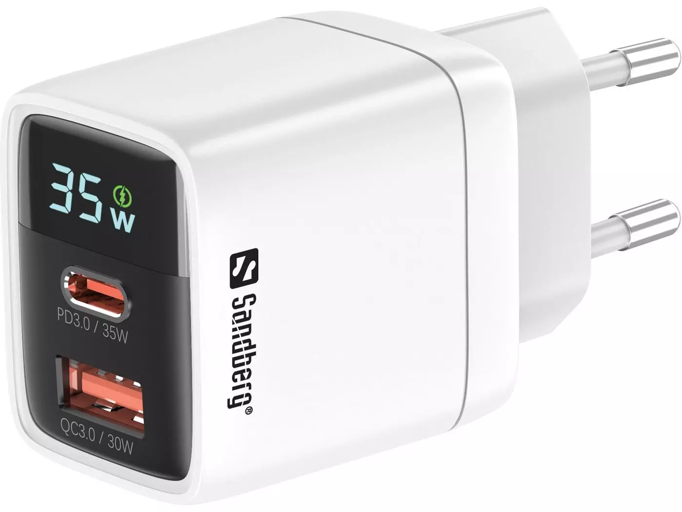 SANDBERG 2in1 Charger 1xUSB-C 1xUSB 35W 441-52