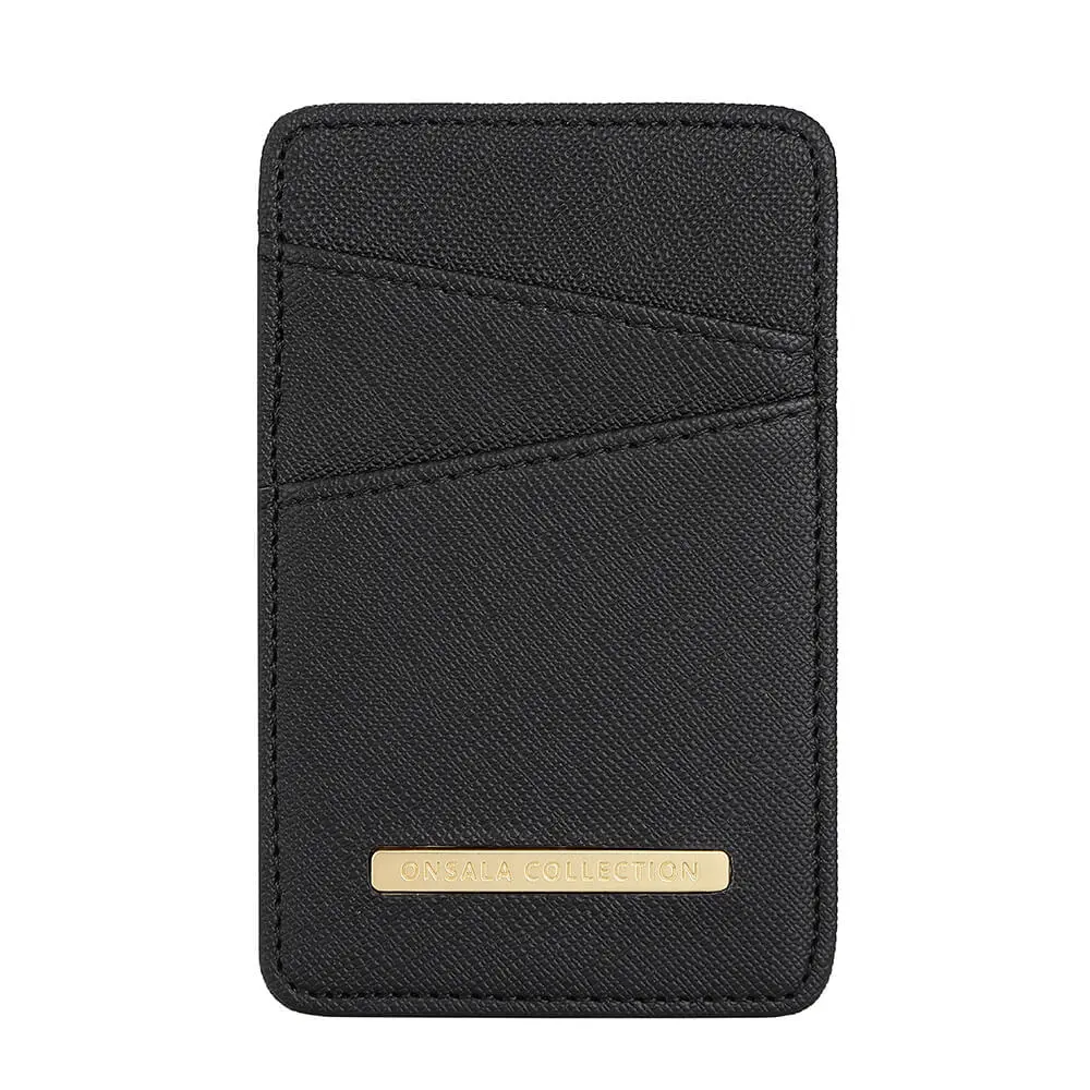 ONSALA COLLECTION Kortetui Svart Saffiano Universal 2 Kortplasser 577114