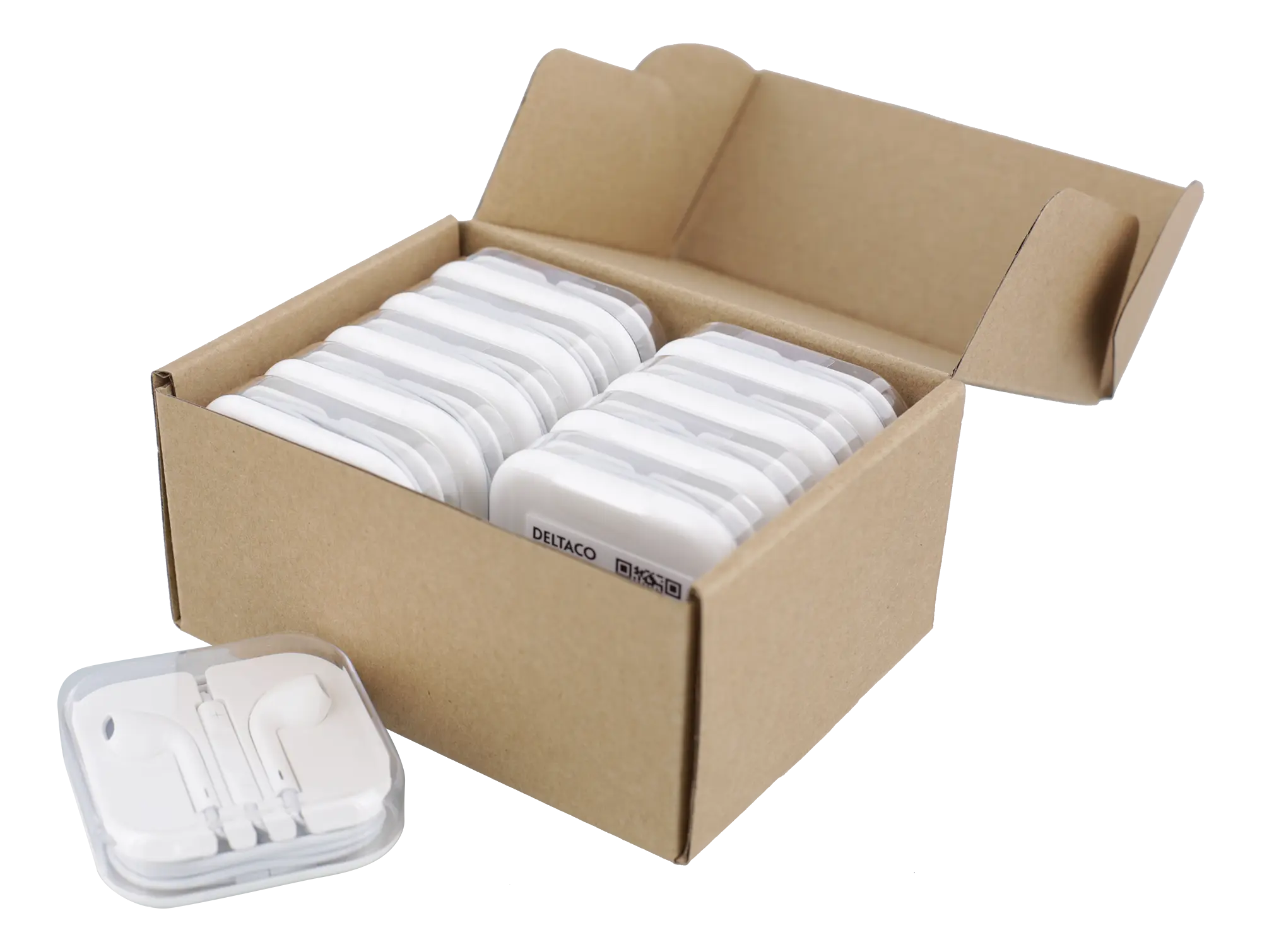 DELTACO In-ear headset, volume, refill for display, 10pcs GNG-HL1