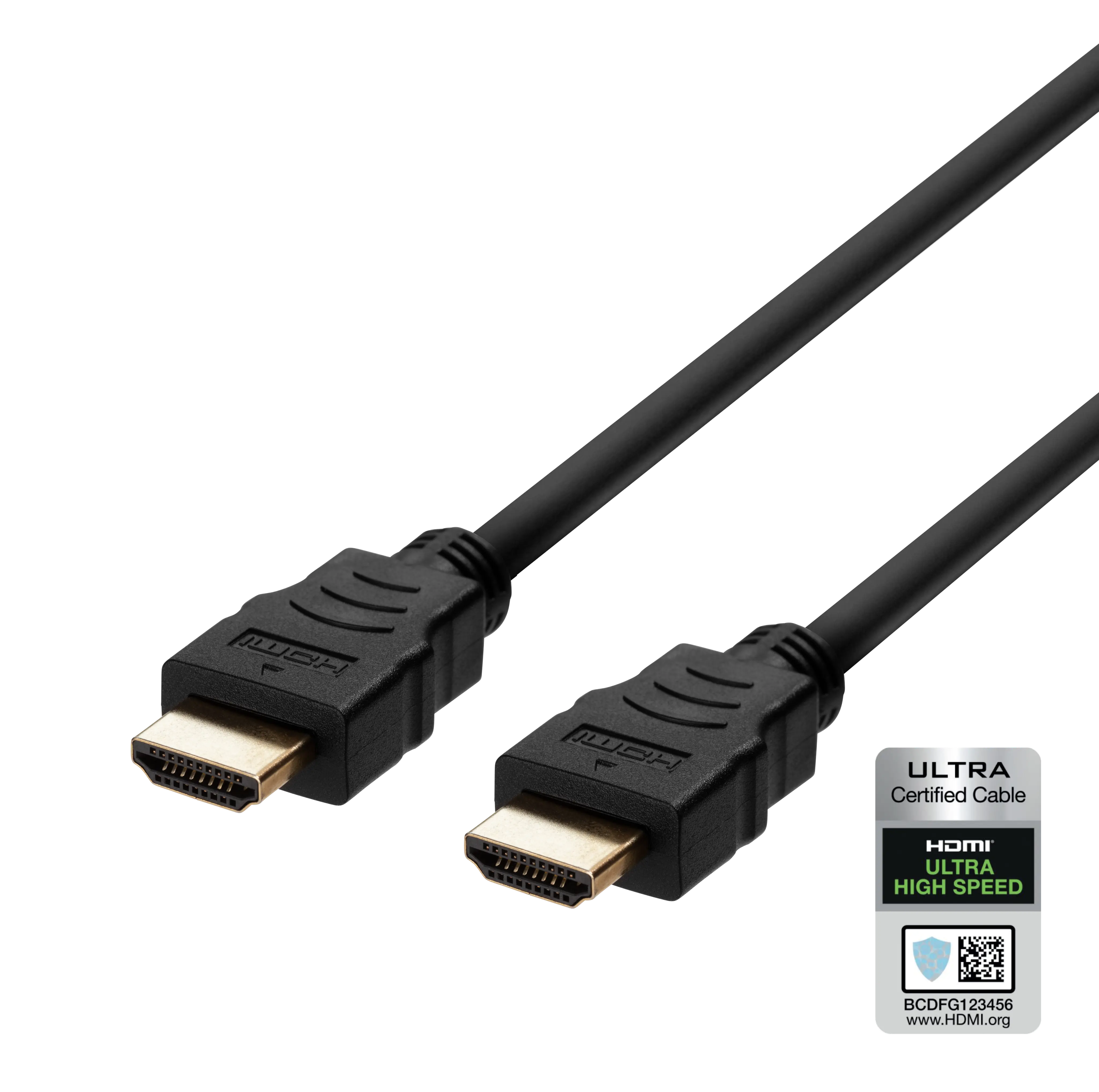 DELTACO HDMI A Male-A Male UH Speed Certified 2.1 2m Black HU-20-R