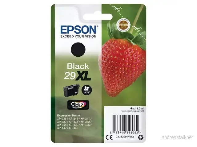 EPSON Ink/29XL Strawberry 11.3ml BK C13T29914012