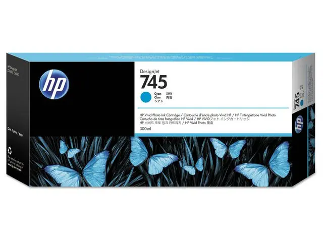 HP 745 original Ink cartridge F9K03A Cyan 300 ml F9K03A