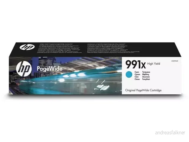HP PageWide Pro 991X cyan ink cartridge M0J90AE