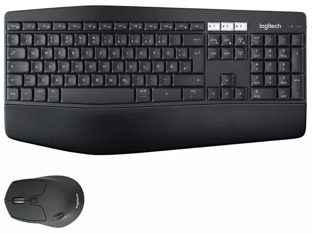 LOGITECH MK850 Combo Trådløs unifying, bluetooth, pc, mac, smarttelefon, nettbrett, trådløs tastatur + mus 920-008229