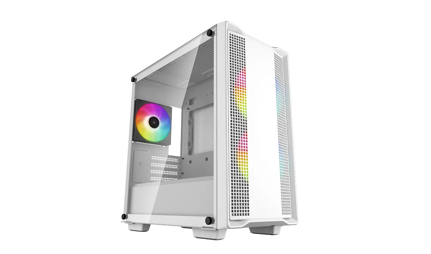 DEEPCOOL CC360 A-RGB Micro ATX Case, White R-CC360-WHAPM3-G-1